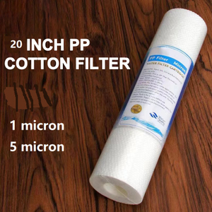 20 inch PP Cotton Filer 1micron 5micron Food Grade Polypropylene PP Material World Top 100 Manufacturer 