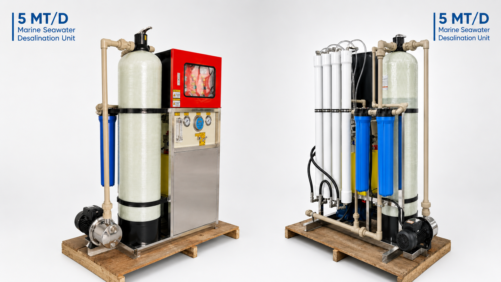 5m3 per day marine water maker Ro machine 